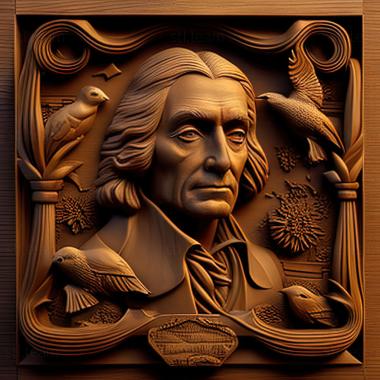 3D model William Bradford American artist (STL)